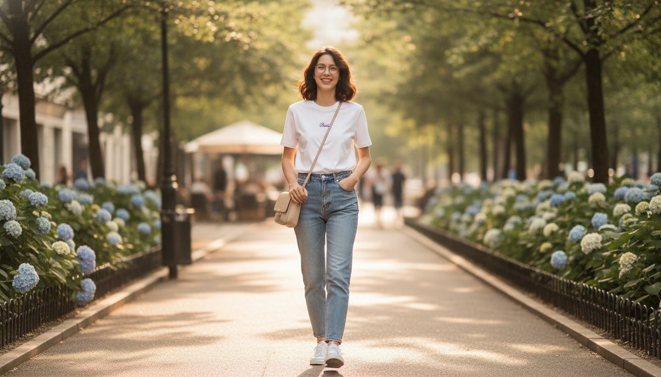Simple Cotton Short Sleeve Tee for Everyday Casual Style